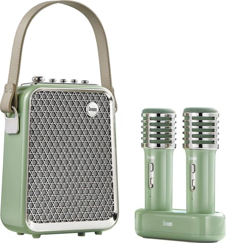 Divoom Songbird HQ - Karaokeset - 2 Microfoons - 50Wh - 8 uur speeltijd - Groen