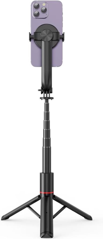 Tech-Protect L04S Bluetooth Selfie Stick with Tripod up to 95cm and 360 Head - Black