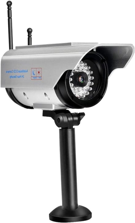 Nep Camera Dome - Dummy Camera Beveiliging - Diefstal Afschrikken - Knipperende LED - 14.2 cm - Zilver