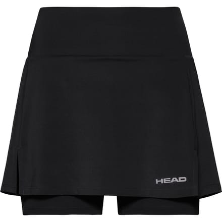 HEAD Club Basic Long Rok Dames-Zwart,Zilver