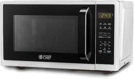 Kleine magnetron - Compact apparaat - Snel opwarmen - Digitaal display - 37 x 48 x 27 cm - Wit