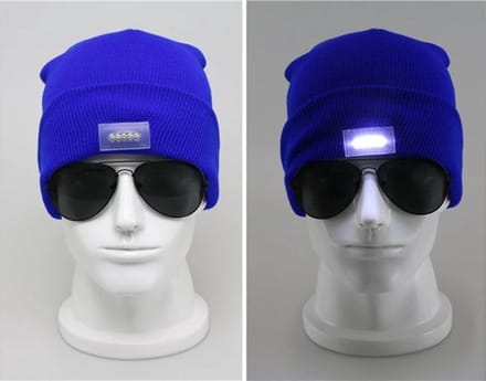Lichtgevende Muts - Blauw - Led