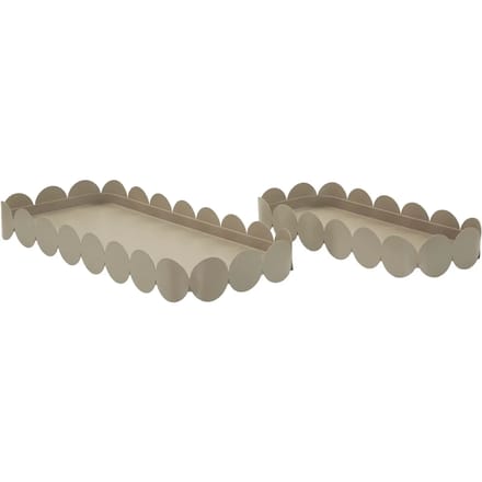 Dienblad Saturn Tray Rect. Dove Grey Set 2 Pcs 40×16,5×4,5 cm