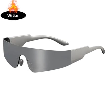 Nivard - Festival Bril - Rave - Space - Techno - Freaky Glasses - Heren - Dames - Zonnebril - Wit