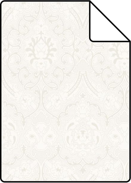 Proefstaal Origin Wallcoverings behang ornamenten wit - 26,5 x 21 cm - 346240-S