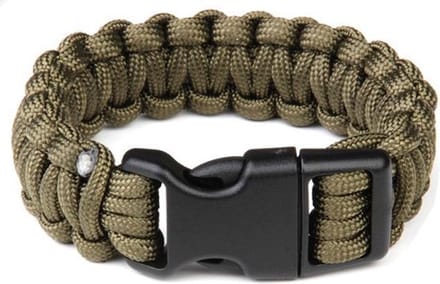 Paracord big buckle K2016B 8 inch JYFPB15 - Groen