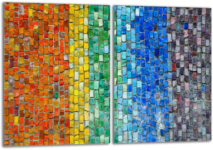 TMK ArtDeko Serie - Glasplaat Beschermer - 40x52cm - Kleurvol