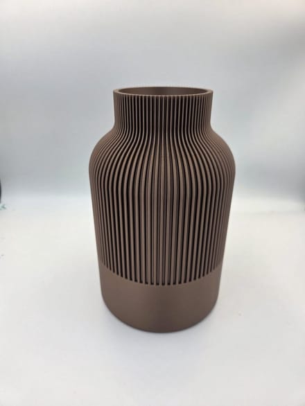 Vaas - 3D - 22cm - Metallic koperbruin 13800