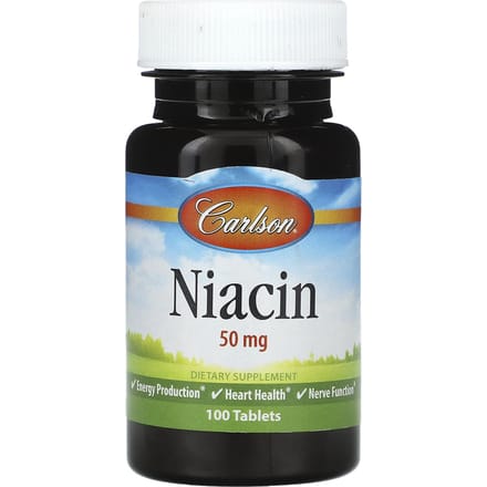 Niacine, 50 mg, 100 tabletten