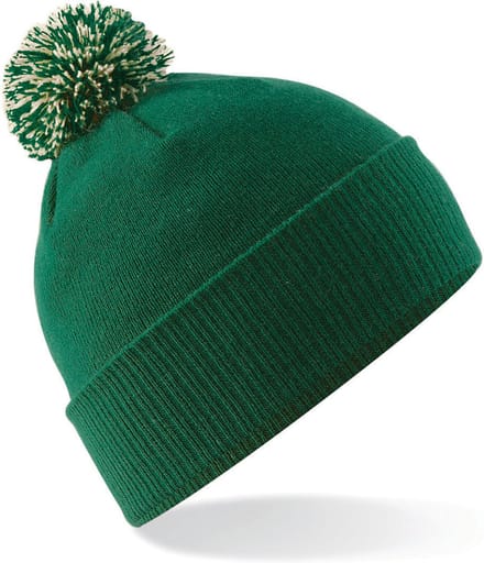 Beechfield Muts Snowstar® B450 - Bottle Green / Off White - One size