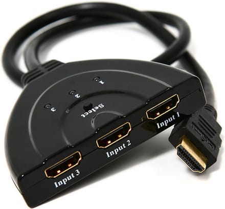 3x IN naar 1x UIT HDMI splitter Switch Full HD / 1080P