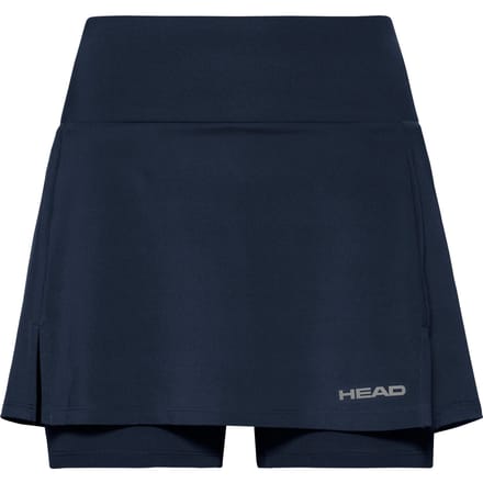 HEAD Club Basic Long Rok Dames-Donkerblauw,Zilver