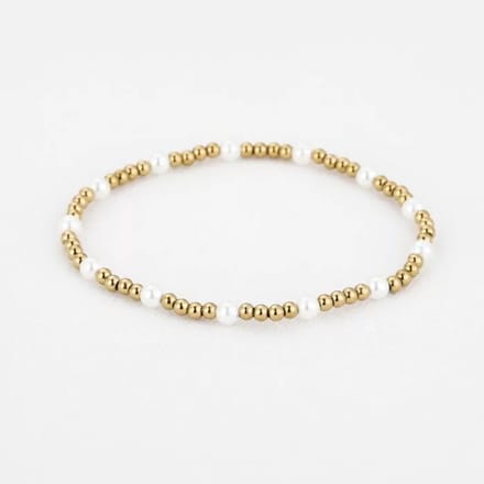 Bijoutheek Armband (Sieraad) Parels Balls 3mm Goud