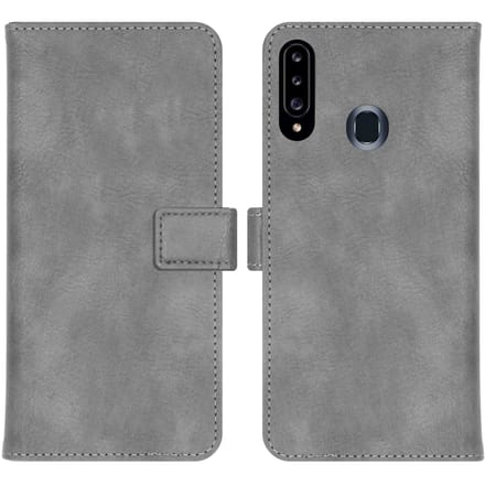 imoshion Hoesje - Geschikt voor Samsung Galaxy A20s - Luxe Bookcase - Grijs