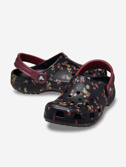 Crocs Classic Graphic Thermoplastische Zwarte/Multikleurige Instappers