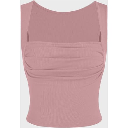 Gerimpelde Blouse met Vierkante Hals