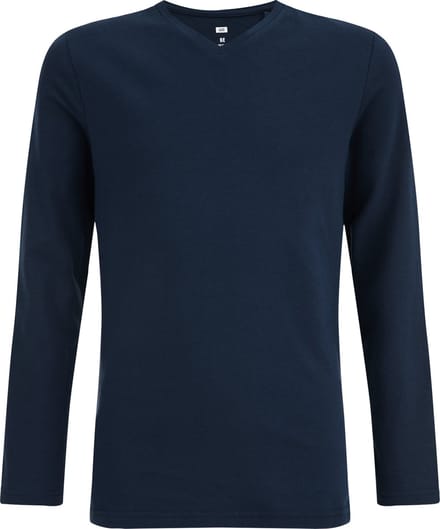WE Fashion Jongens basic T-shirt met V-hals