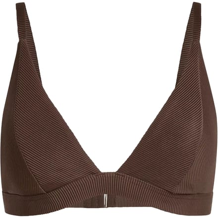Adidas Sportswear Iconisea Ribbed Padded Triangle Bikinitopje - Dames - Bruin