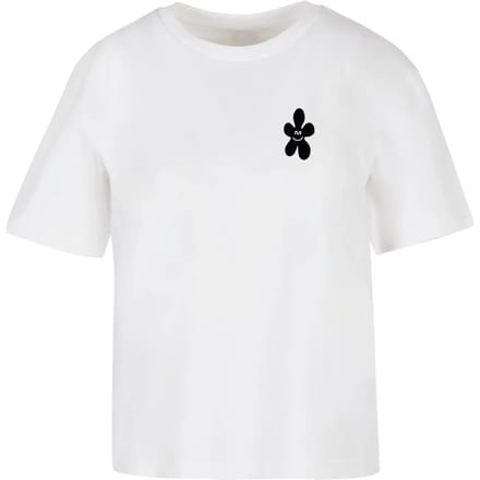 Dames-T-shirt Miss Tee Good Karma Happy Flower