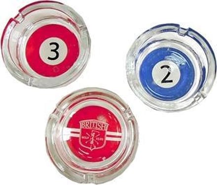 glazen asbak - British Golf Club