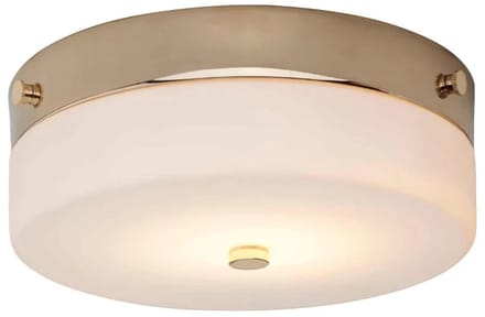 Elstead Lighting LED Plafond Badkamerlamp Tamar | 5.7W 3000K 600Lm 830 | IP44 | Dimbaar | Polished Gold