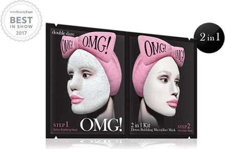 Double Dare OMG! Spa 2in1 Kit Detox Bubbling Microfiber Masker