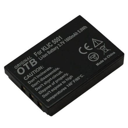 OTB Accu Batterij Kodak Klic 5001 / Sanyo DB-L50- 1600mAh