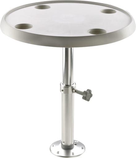 VETUS ronde Tafel  Ø 60 cm inclusief verstelbare Tafelpoot