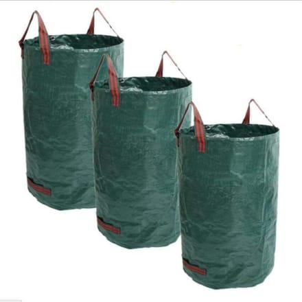Tuinafvalzak - Set van 3 - 300 L - Hoogte 84 cm - Diameter 67 cm