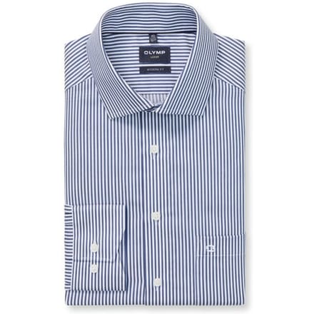 OLYMP Luxor Overhemd, Modern Fit, Global Kent, Marineblauw