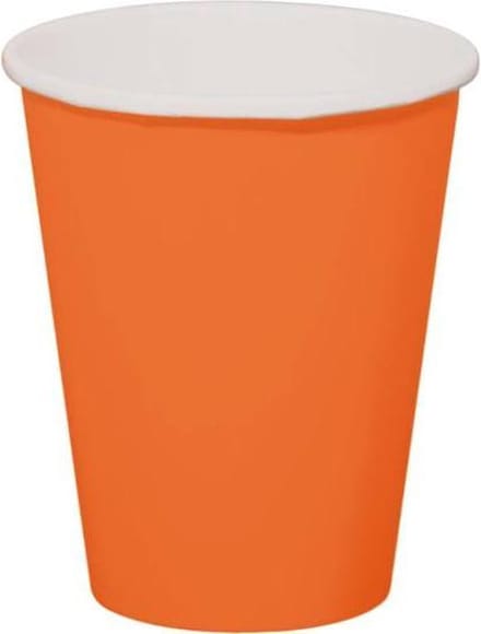Oranje Bekers 350 ml - 8 stuks