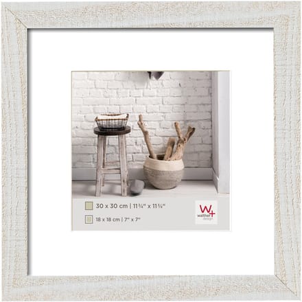 walther+ design HO330V Wissellijst Papierformaat: 30 x 30 cm Wit