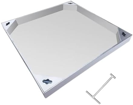 Putdeksel Frame - Afvoer Deksel - Toegang Afdekken - Roestvrij Staal - 30 cm - Zilver