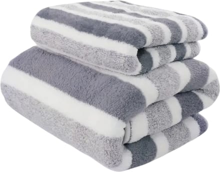 Nivard Handdoeken Set - Hotelkwaliteit - Handdoek - Towel - Grijs- 2 Stuks
