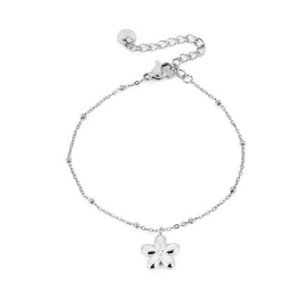 Bloem armbandje zilver- dames- sint- kerst- moederdag- valentijn- cadeau- sieraad