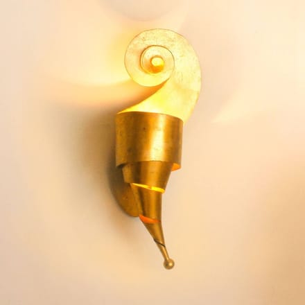 Holländer Artistieke wandlamp LINO in goud