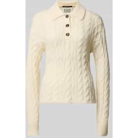 Gebreide pullover met kabelpatroon