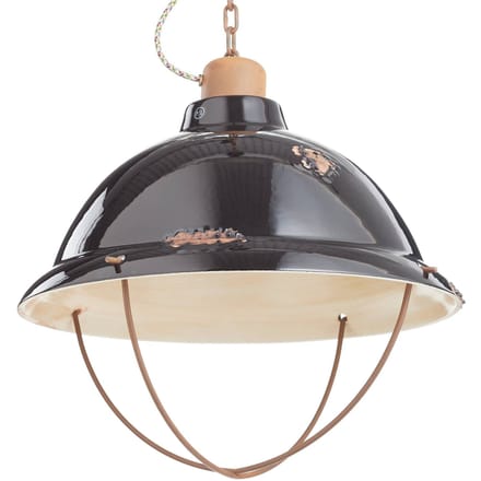 Ferroluce Hanglamp C1680 van keramiek, zwart