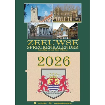 Zeeuwse Spreukenkalender / 2026 - Rinus Willemsen