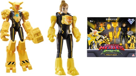 Dinoster - 2 figuren in 1 - Transformeer je robots - 22cm - Delby