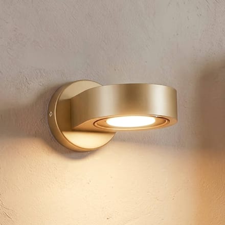 Argon wandspot Lili, goud, Ø 14 cm, GX53