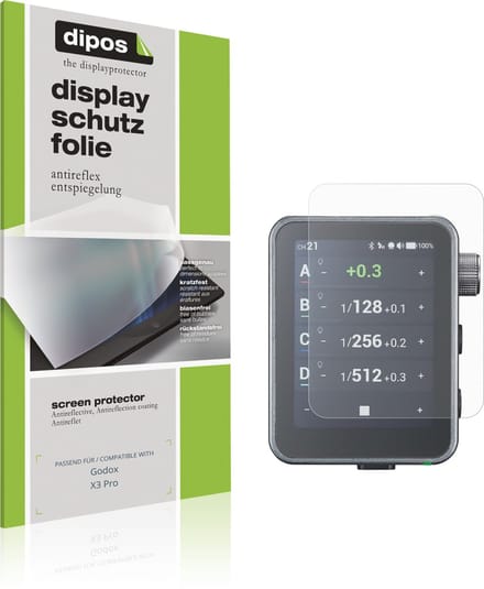 dipos – 4x Matte Beschermfolie geschikt voor Godox X3 Pro | Krasbestendige & antireflecterende Screenprotector Ultra-Thin