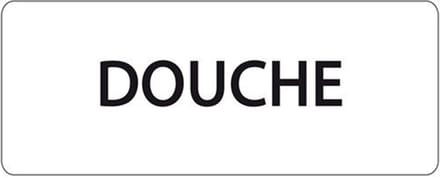 Ivana Tekstbord Douche