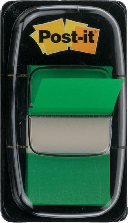 Indextabs post-it 680 25.4x43.2mm groen | 12 stuks