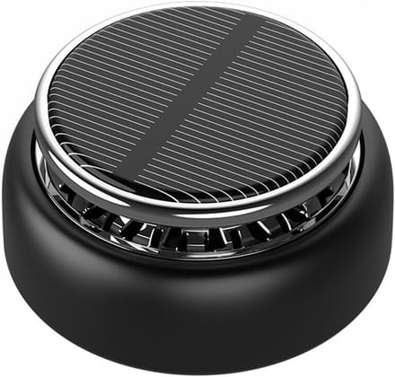Car Air Freshener - Rotating Solar - Essential Oil Diffuser - Car Interior Aromatherapy Diffuser - Home Decoration - 2 Bottles Perfume