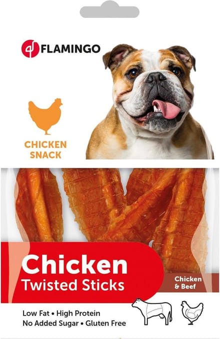 Flamingo Hondensnack Chick'n Twisted Stick 55 gr - 55 gr
