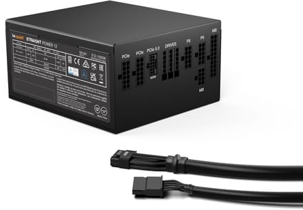 be quiet! Straight Power 12 Platinum 1000W Voeding - 1000 Watt - 135 mm - ATX 3.1 - 80 Plus 80 PLUS Platinum