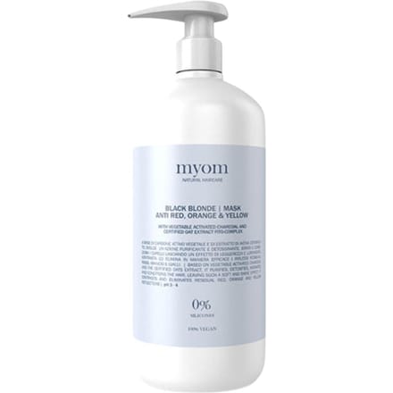 Myom Black Blonde Mask Zwart Toning Mask voor Blond Haar 1000ml