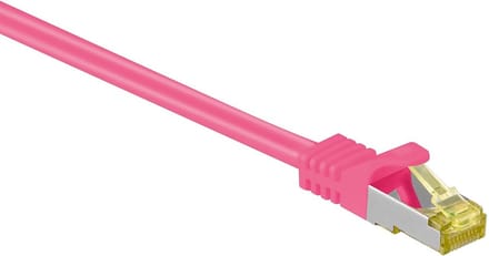 S/FTP CAT7 10 Gigabit netwerkkabel / roze - LSZH - 1 meter