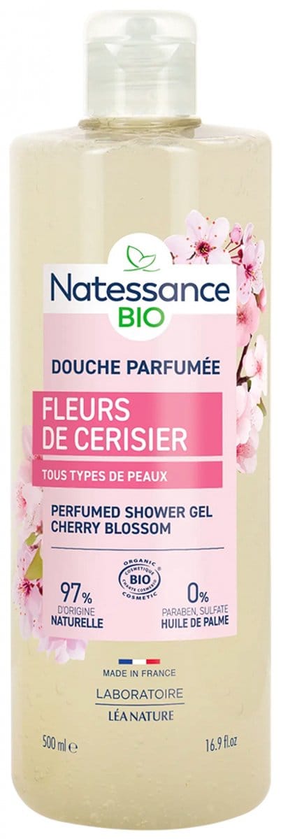 Natessance Geurende Douchegel Kersenbloesem Bio 500 ml